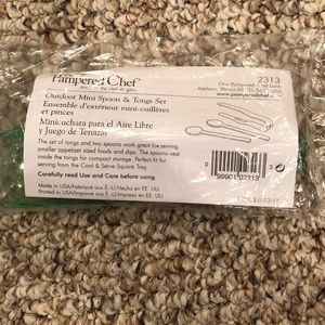 The Pampered Chef Outdoor mini spoon & tongs set